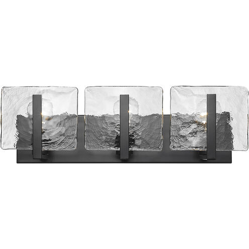 Aenon 3 Light 21.75 inch Matte Black Vanity Light Wall Light